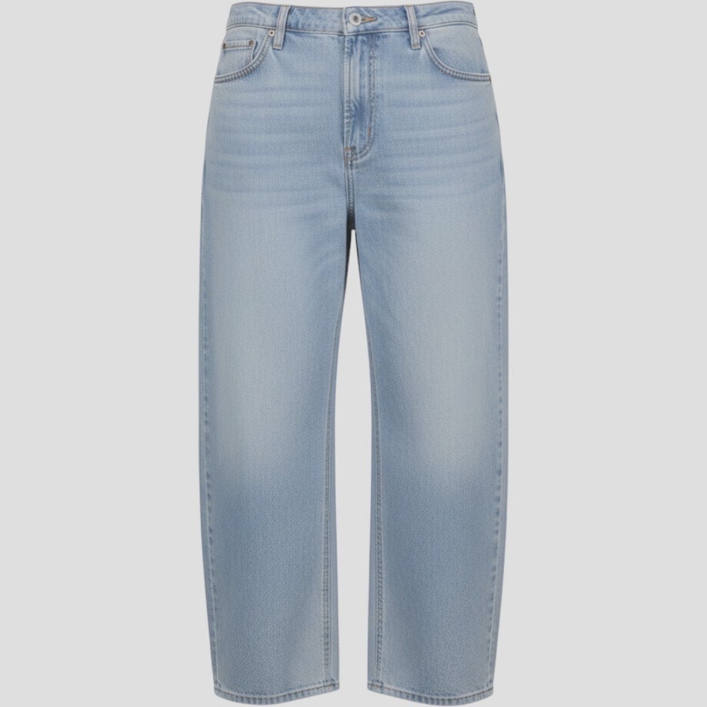 Old Navy High-Rise Wow Barrel Leg Jeans Light Wash Denim Size 18 Womens